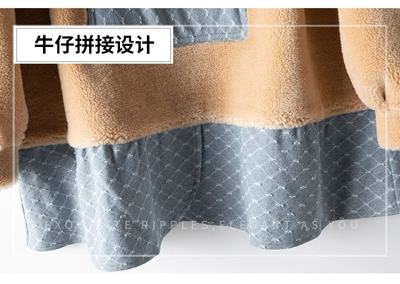 F0818 1290K ÁO LÔNG NỮ HAITDG MŨ LIỀN MÙA XUÂN THU ĐÔNG THỜI TRANG NỮ JEAN BÒ G04 SẢN PHẨM MỚI