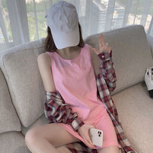 秋其他来源背心时尚吊带型长袖棉都市休闲纯色减龄套装