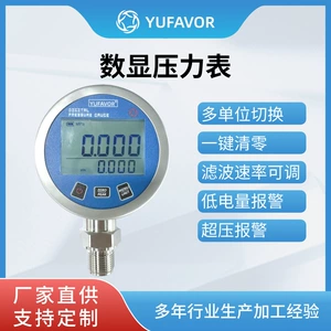 Флагманский цифровой дисплей Yufeng, манометр, давление воды, давление воздуха, давление масла, аккумулятор, цифровой измеритель, высокоточный ударопрочный пятизначный дисплей