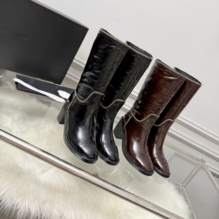 High-end 2026 genuine leather women's high-heeled chain fashion high-tube riding boots, women's long boots, high-heeled winter women's boots High-end 2026 genuine leather women's high-heeled chain fashion high-tube riding boots, women's long boots, high-heeled winter women's boots
