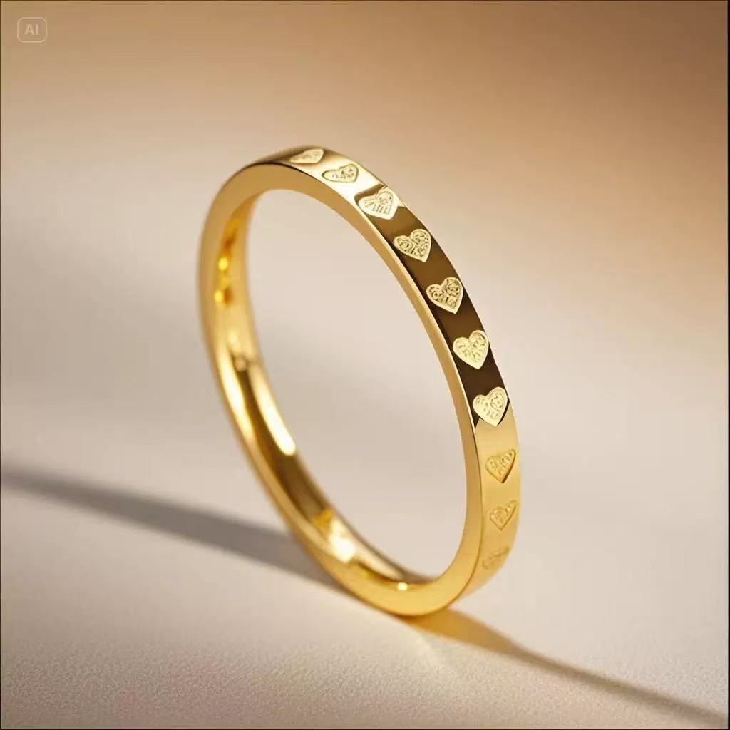 Titanium steel ring men's high-end ins style does not fade niche design ring stainless steel jewelry jewelry wholesale