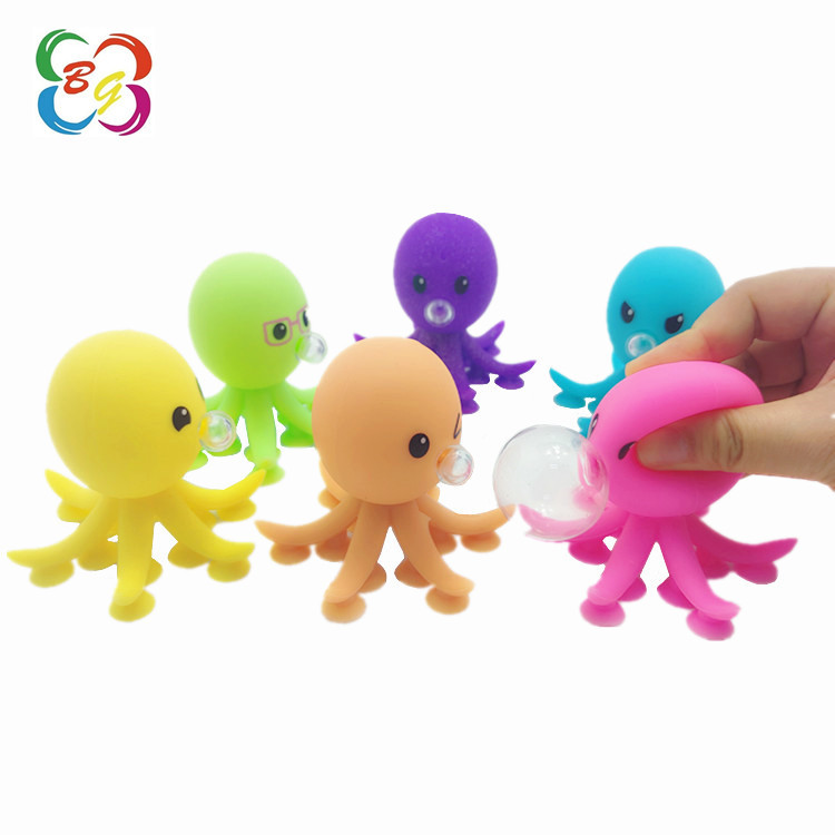 Nuevo juguete de espuma de silicona dibujos animados pulpo pellizco pellizco le lindo animal ventura juguetes descomprimidos al por mayor