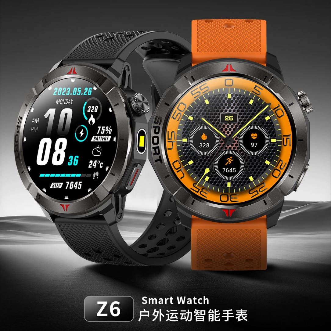 Cross-Border New Z6Gps Smart Watch Beidou Satellite Positioning Heart Rate Monitoring Outdoor Waterproof Sports Watch for Men