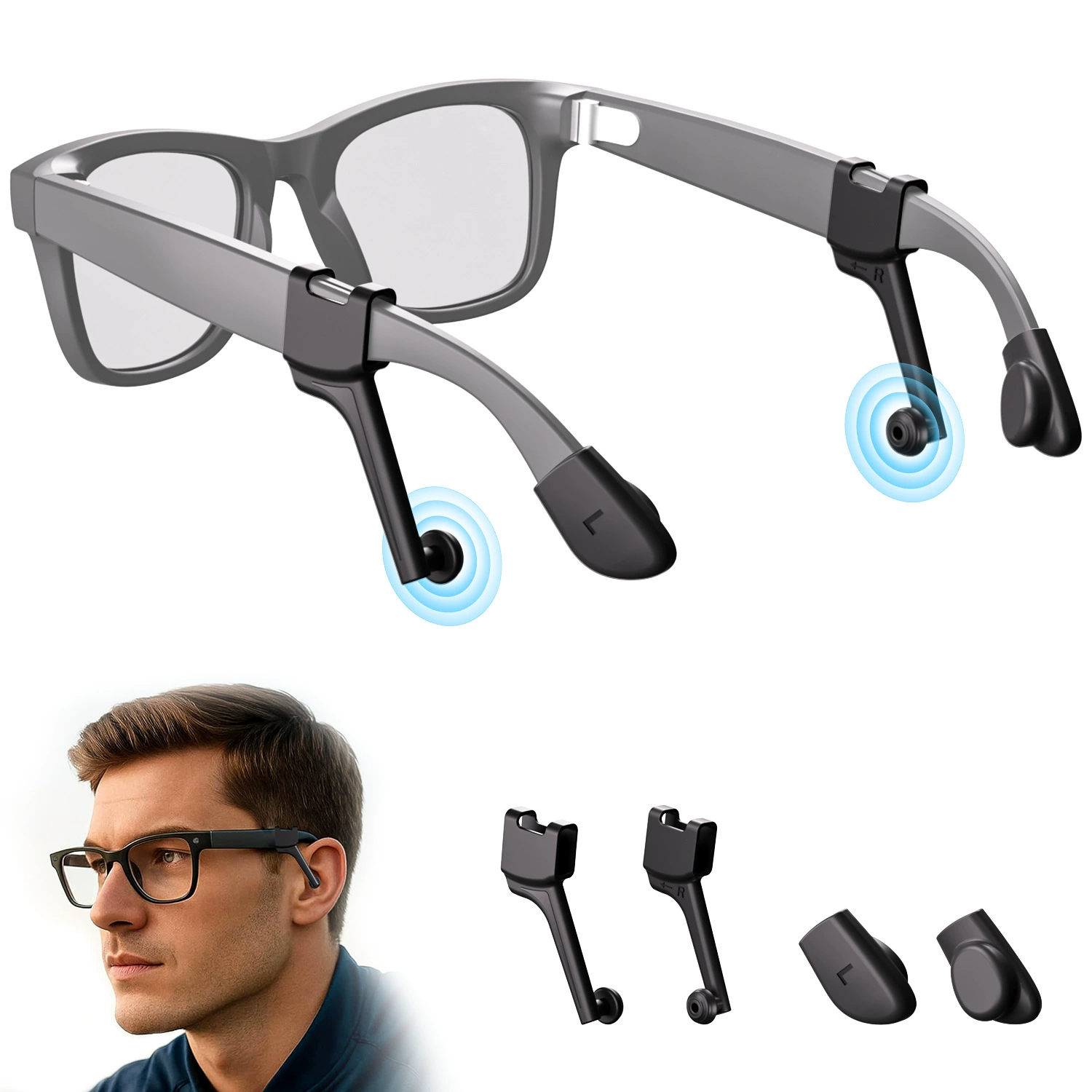 Подходящий для очков Meta Ray-Ban звуковой направляющий труб Ray-Ban Wayfarer Skyler звуковой концентратор