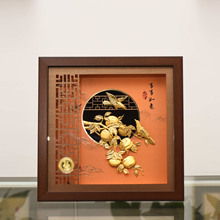 非遗金箔装饰画事事如意摆件银行公司开业商务伴手礼足金工艺礼品