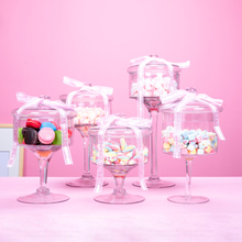 100N玻璃糖果罐带盖欧式水晶糖盒家用结婚糖果盒子透明盒可爱玻璃
