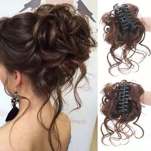 Wig Grasping Clip Hairpin Disc Hair Grasping Clip Big Quantity Bud Ball Head Natural Fluffy Long Whiskers Hair Ring Wig