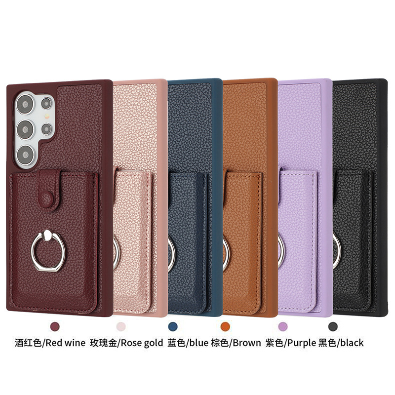 Cross-border Explosions for Samsung S24ULTRA Phone Case Protective Leather Case S23FE A16 A55 Case Protective Case