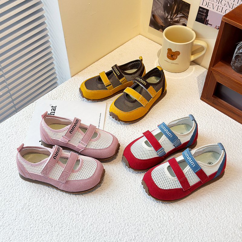 Children's Spring and Summer New Arrival sneaker Girl's Casual Soft Sole Non-Slip Torre Shoes Single Net Dee Training Shoes All-Match Forrest Gump Shoes