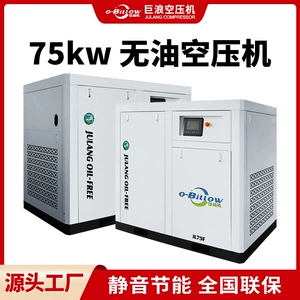 75Kw Oil-Free Air Compressor for Bio Applications, Variable Frequency Energy-Saving Industrial-Grade 13 Cubic Meter Air Compressor from a Leading Factory