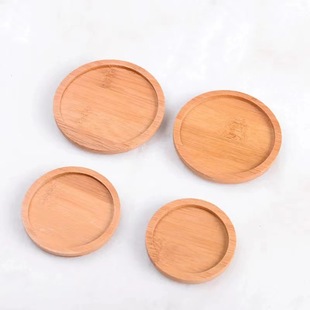 Flower Pot Leak-Proof Bamboo Tray Wholesale Bamboo Tray Bamboo Hotel Tableware Tray Tea Cup Tray Dry Fruit Tray Japanese Saucer