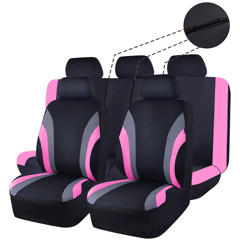 Cross-border hot-selling GM seat cover four seasons with 3 zippers rear universal seven-seater breathable