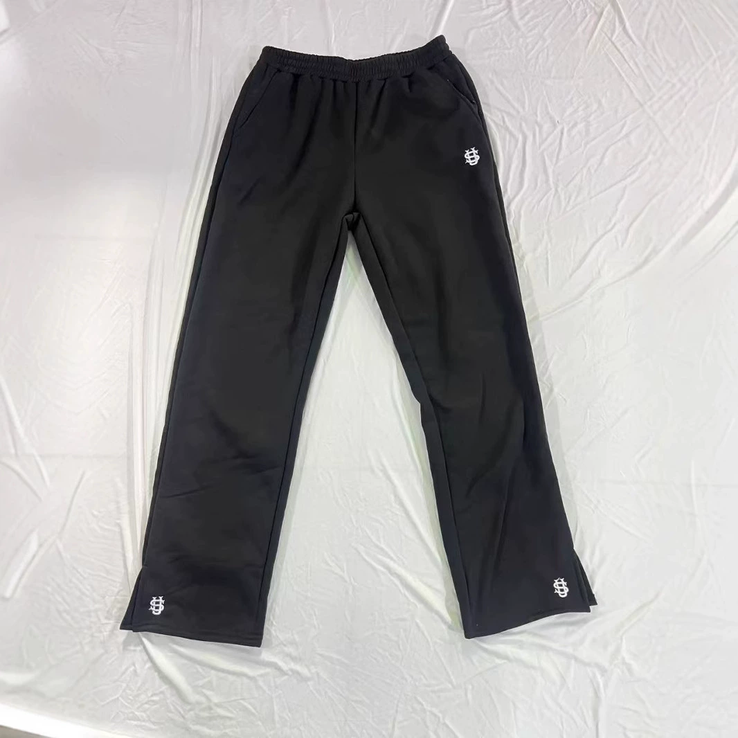 Спортивные брюки unisex ретро однотонные хип-хоп стиль, молния внизу и эластичный пояс, XS–XXL