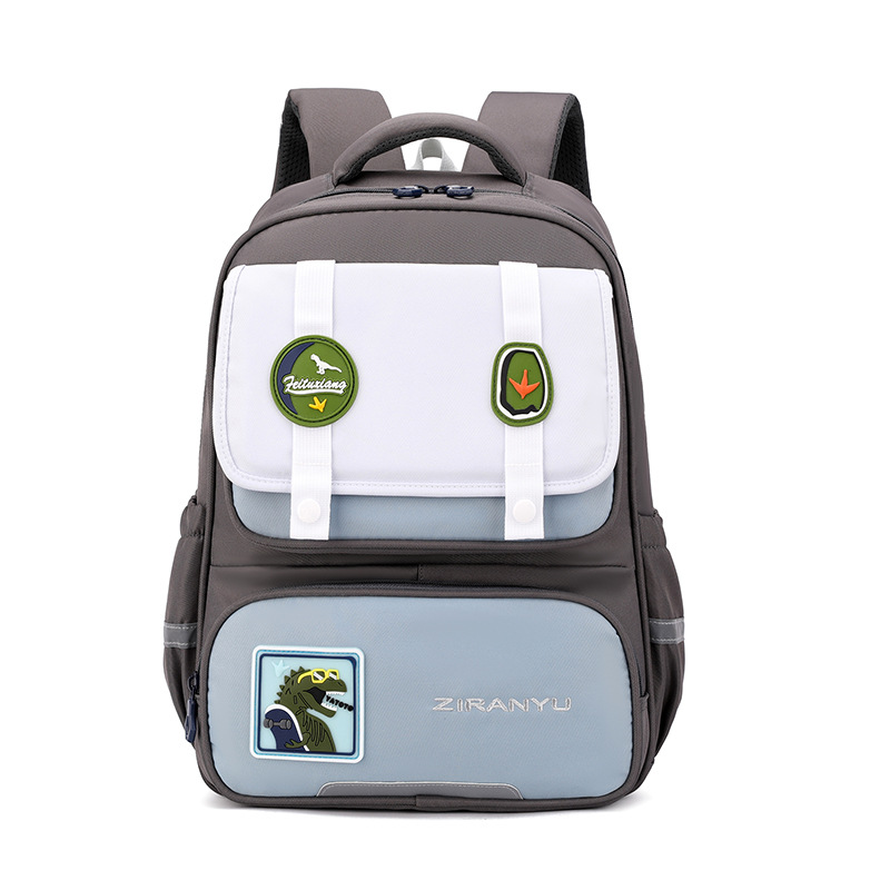 Mochila de pescado natural para niños 1 - 3 grados para reducir la carga, mochila escolar ligera de gran capacidad para niños de primer grado