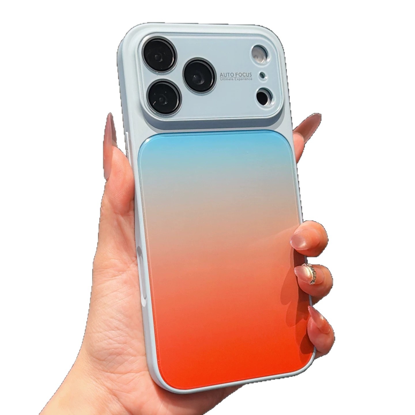 Hielo de vidrio gradiente para iPhone17Promax ventana de alto rendimiento para teléfonos móviles Apple 15 cubierta anti-caída