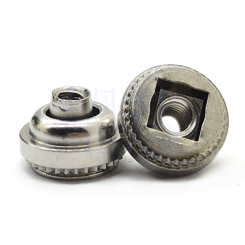 批发压板螺母LAS-0420-2浮动螺母 自锁螺母 铁镀锌自锁紧固件螺丝