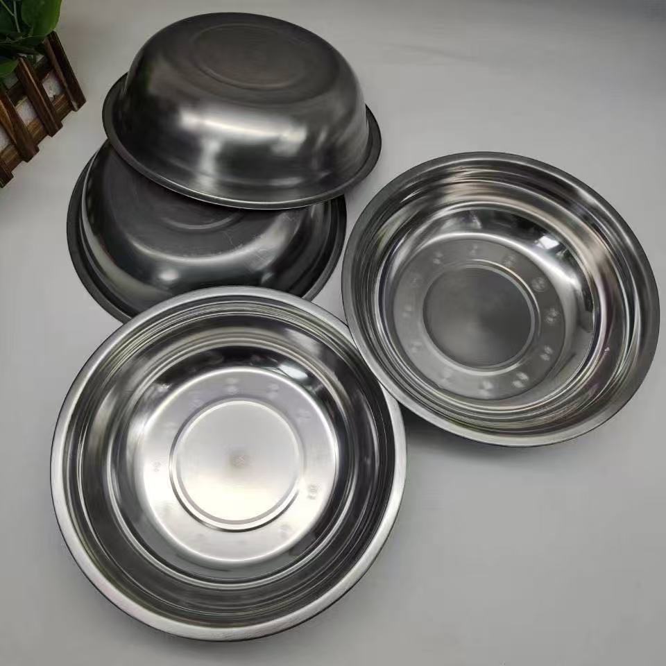 Tazón para Sopa de Acero Inoxidable 18-24 cm Redondo para Cocina Doméstica