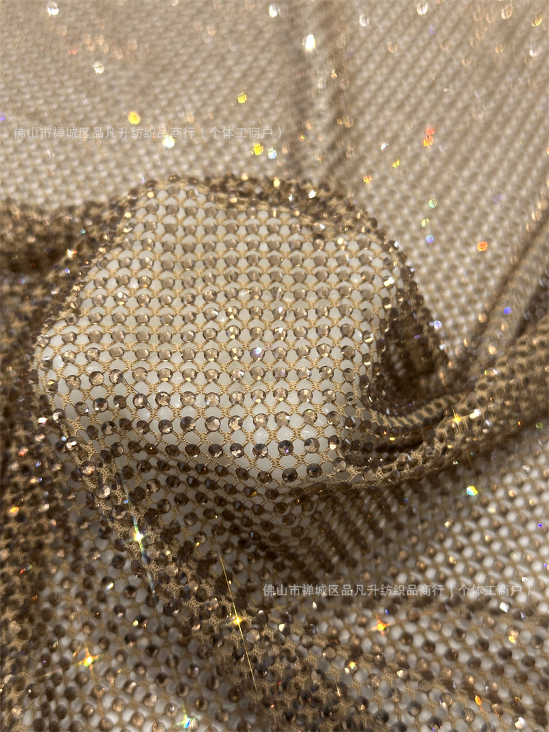 Transfronterizos amazónicos de moda de alta calidad, ropa de mangas largas de diamante de alta densidad, tela de diamante caliente de alta densidad