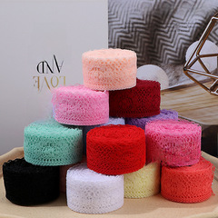 10-meter 4-centimeter elastic-free lace edge half-round nylon lace trim for handmade lingerie clothing accessories