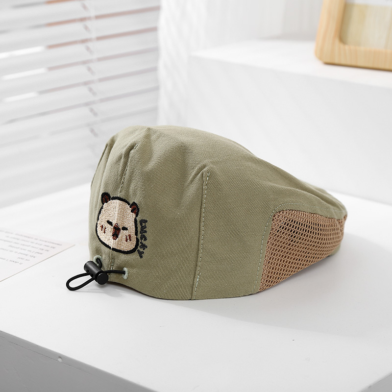 Gorros de entrada delantera para bebés, sombreros para niños, modelos de primavera y otoño, boinas hermosas, hombres y mujeres, sombreros finos para bebés británicos, gorras de béisbol