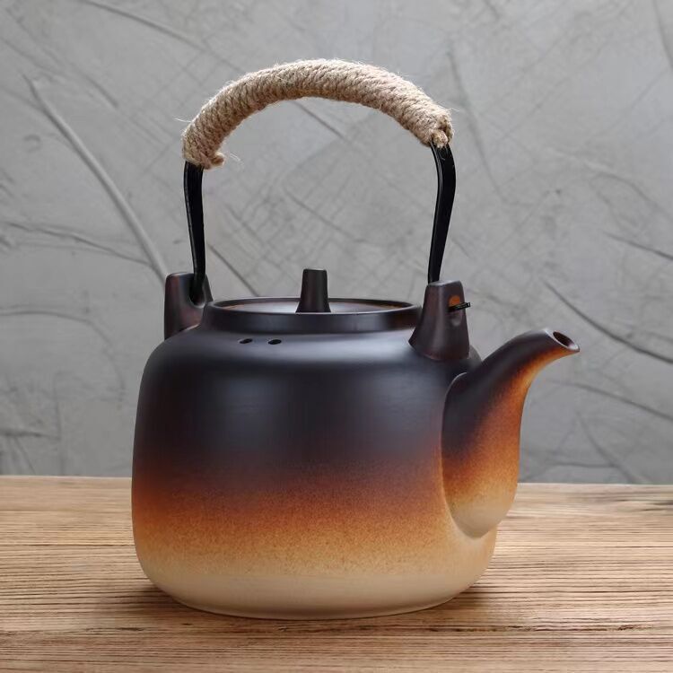 Household Coarse Pottery Tea Stove, Clay Pot, Kung Fu Water Kettle, Ceramic Teapot, High Temperature Resistant Single Gas Open Flame