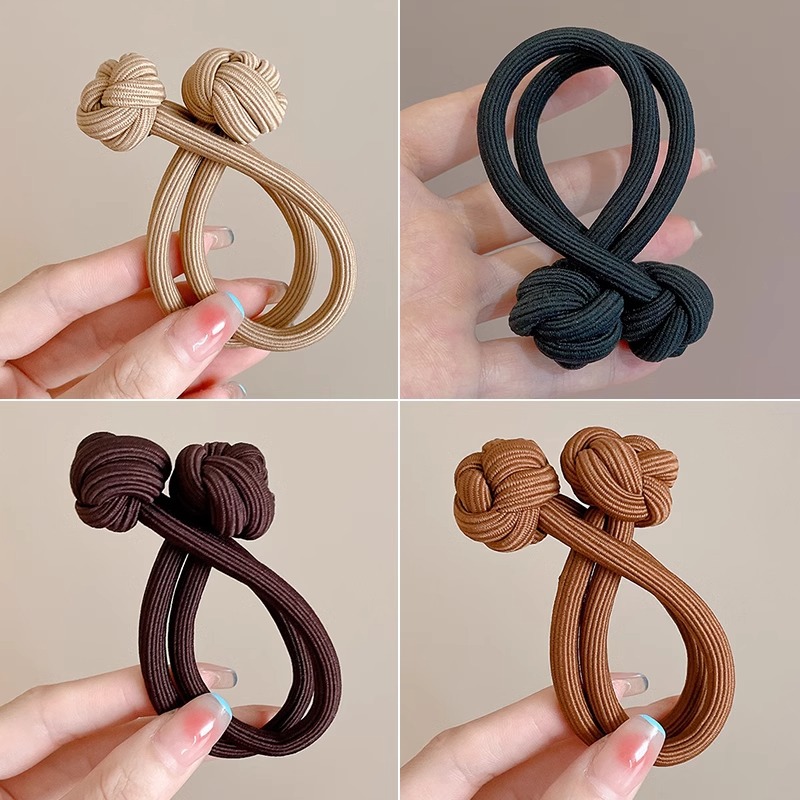 Chica Rosa alta Cola de Caballo lazo del pelo cuerda de pelo gruesa banda de pelo durable alta cuerda de Pelo elástico hembra no duele el pelo banda de goma Mujer