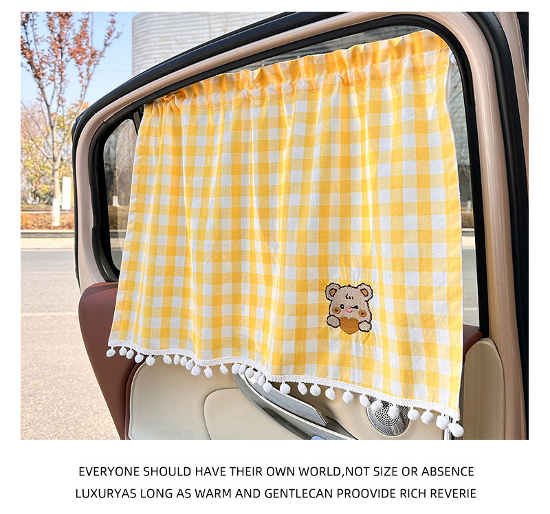 Cartoon car sunshade curtain creative suction cup car children's heat insulation sunshade cute cartoon car curtain