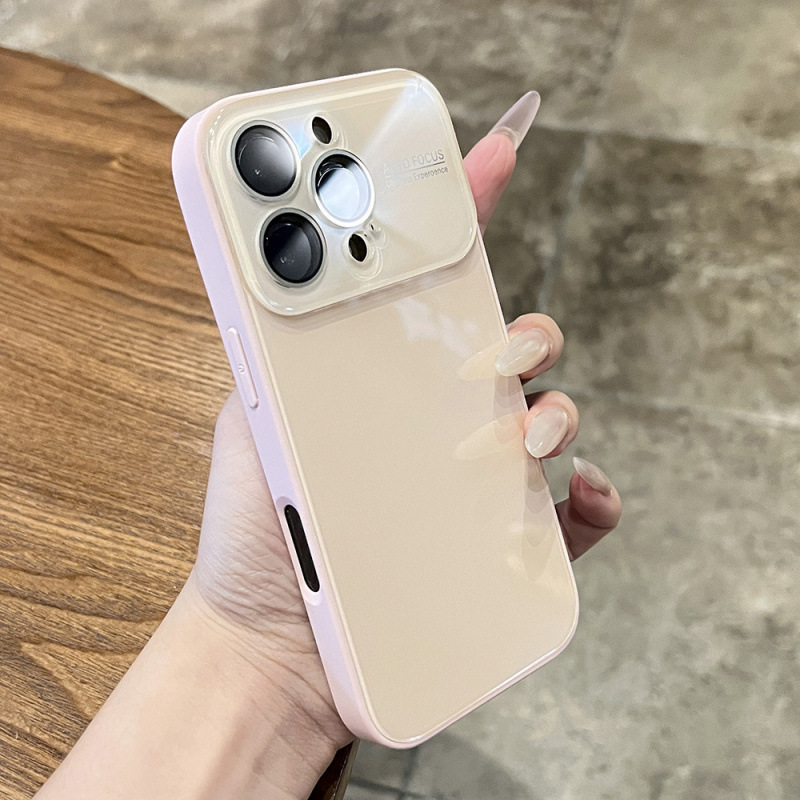 适用iPhone17PROMAX手机壳苹果16冰感超薄玻璃壳15防摔14保护套13|undefined