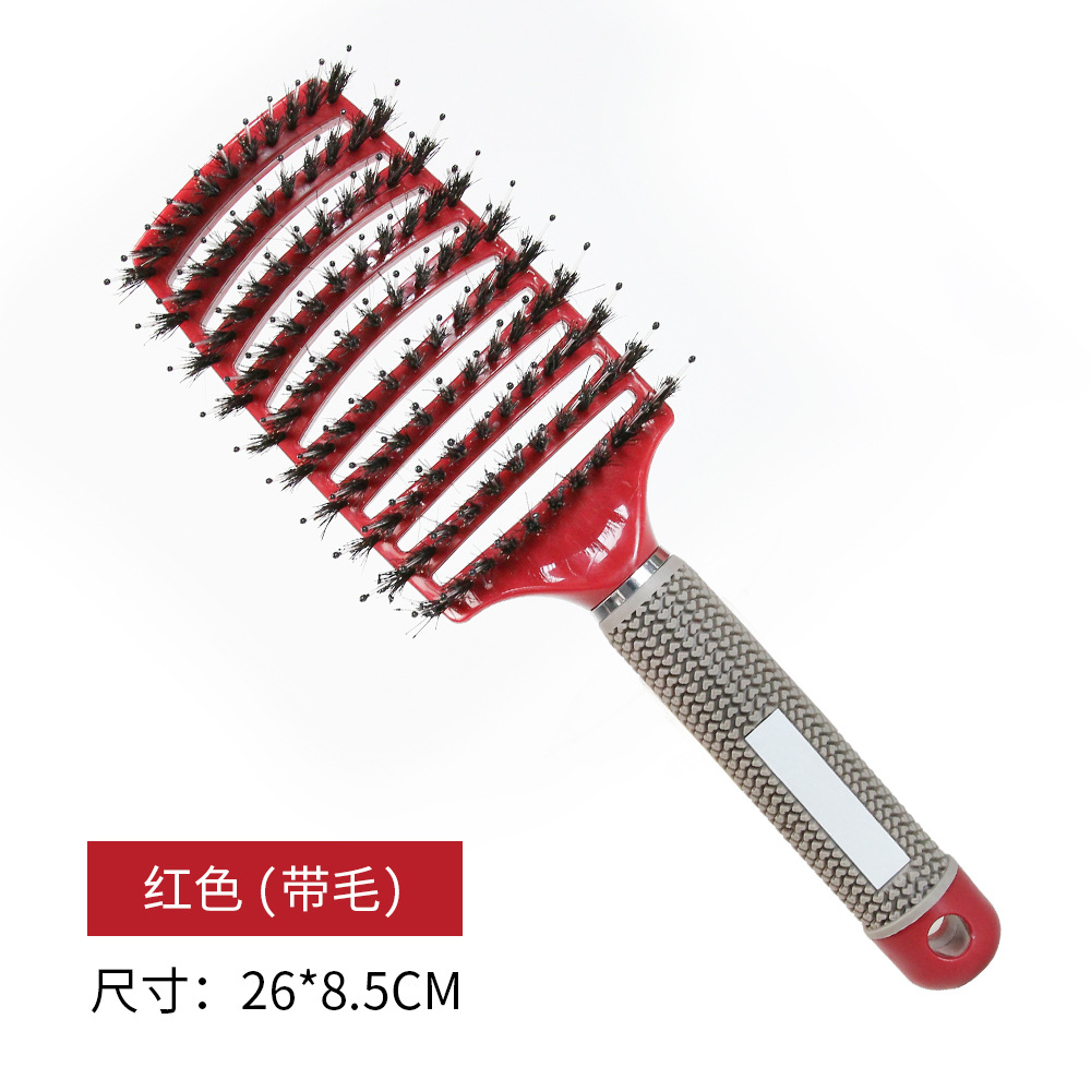 빨간 갈기 큰 굽힘 빗
