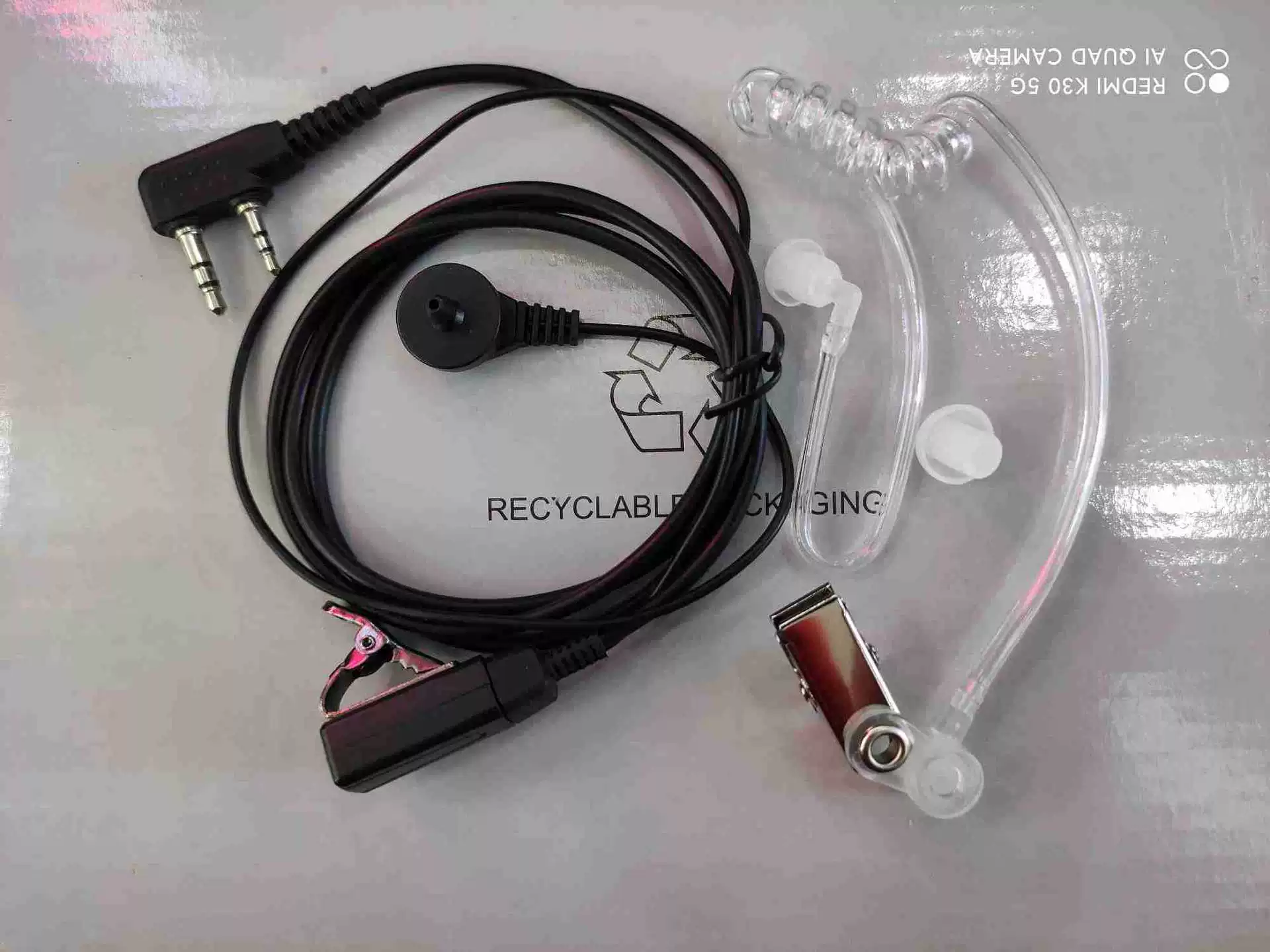 Baofeng BF домофон воздуховод наушники шумоподавление прозрачная трубка наушники-вкладыши для UV5R/82/UV2