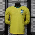 Brazil home long sleeve jersey
