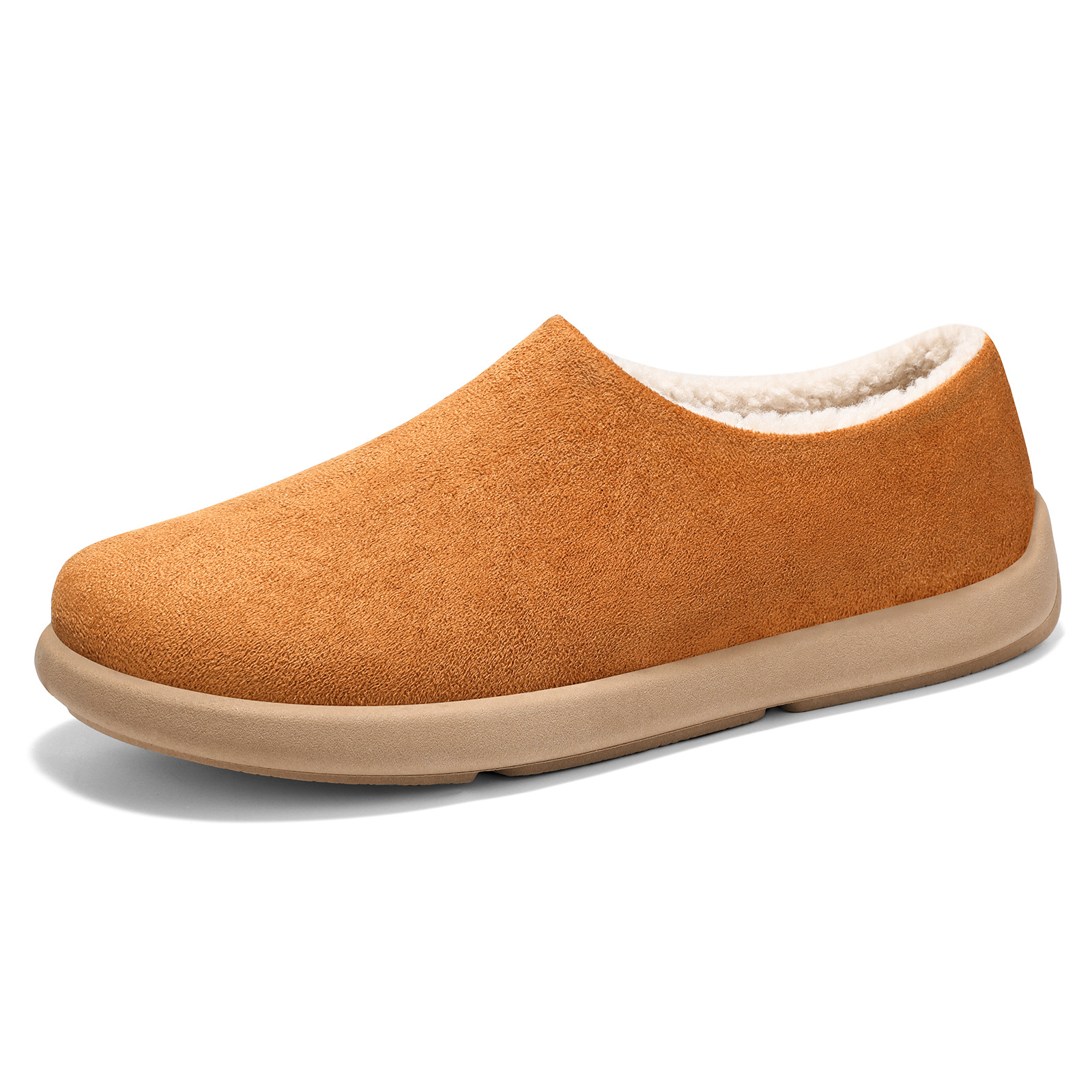 Zapatos de algodón otoño y invierno nuevos zapatos de borcado zapatos de hombre bolsas de cabeza Mueller zapatos de peluche pequeñas botas de nieve cálidas de patata