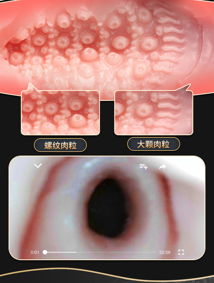 Jiuai Xiu Huazi Half-body Butt Masturbator TPE Manual Male Stroker — detail image 13