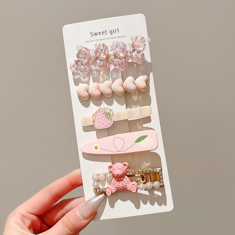 Bebé no duele el pelo del pelo fetal clip de pelo accesorios para el cabello hembra infantil clip de pelo niños horquilla accesorios pequeña princesa bebé tocado