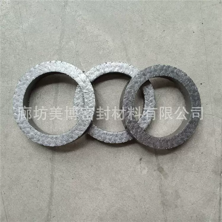 石墨盘根环高温石墨填料环磨芳纶碳素密封圈四氟混编盘根垫圈厂家