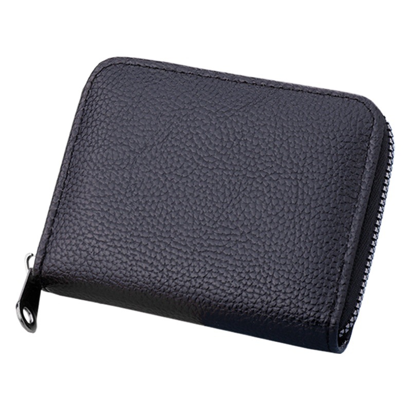 20 titular de la tarjeta de las mujeres exquisitas de alta gama de las mujeres engrosadas de los hombres multi-Tarjeta titular de la tarjeta de la cremallera titular de la tarjeta estudiante