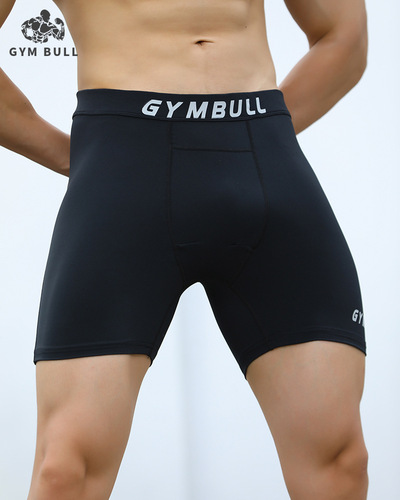 GYM trendy brand endorphin series fitness tights men's shorts compression elastic sports running pants