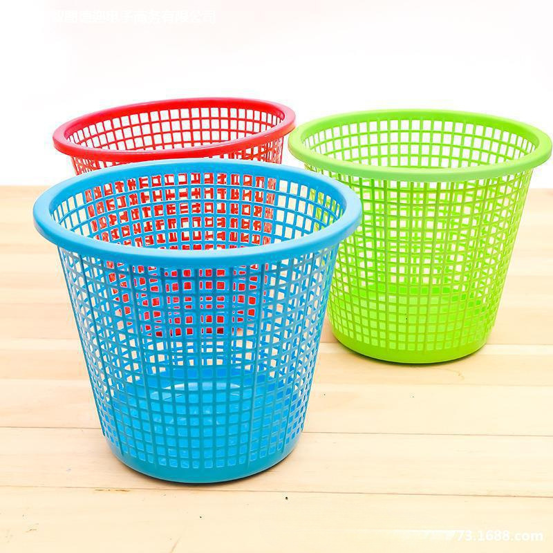 Waste paper basket sanitary hotel mesh restaurant toilet trash can ordinary cheap plastic household small office vibration tail glory