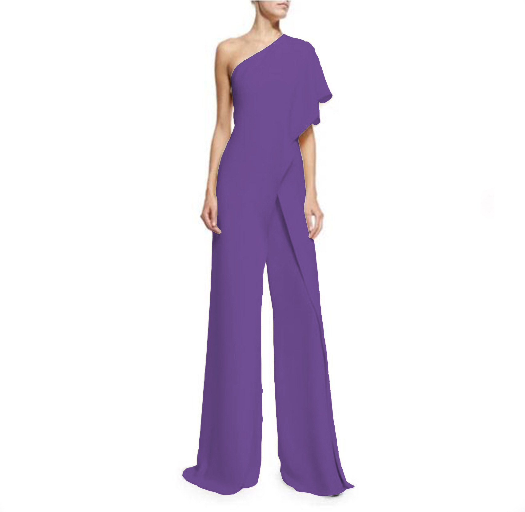 Women's Daily Sexy Solid Color Full Length Ruffles Casual Pants Jumpsuits display picture 14