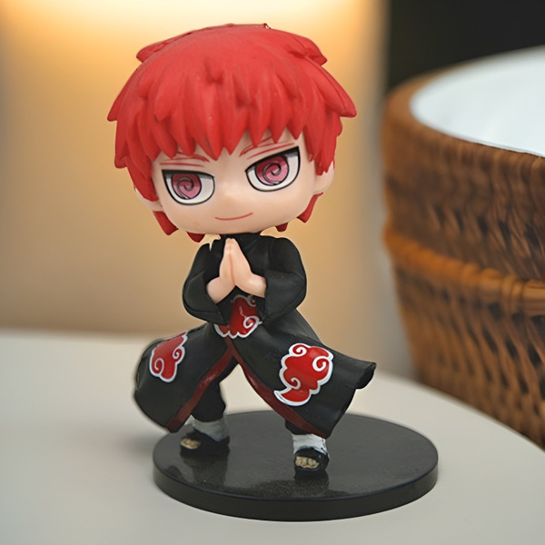 Naruto Handmade Xiao organiza muñecas de dibujos animados con tierra, modelos de juguetes, niños, estudiantes de anime de escritorio
