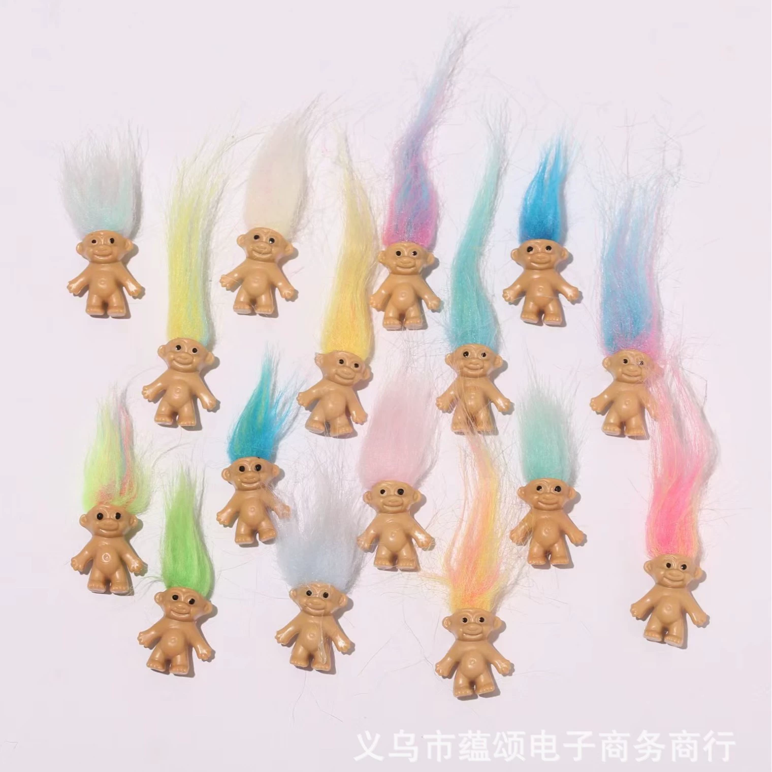 Двухцветная длинношерстная пластиковая игрушка-кукла с градиентным эффектом от производителя, в наличии, для детей, оптовая продажа для трансграничной торговли.