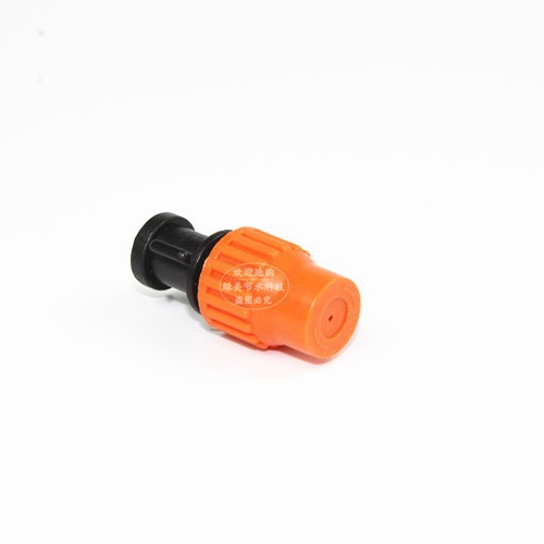 Nuevo naranja de una sola salida atomizador micro-rociador ajustable y cerrado jardín de riego doméstico de hongo enfriamiento y humidificación