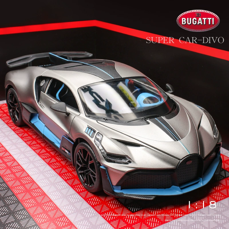 Модель спортивного автомобиля из сплава Bugatti Divo, масштаб 1:18 или 1:32, с акриловым чехлом