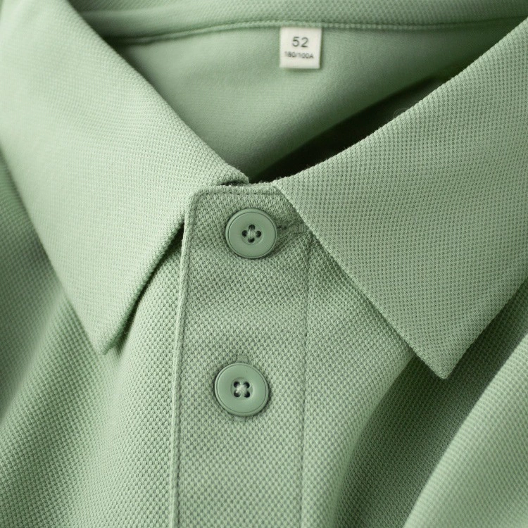 Белый наряд ~ мерсеризованный пике, хлопок, светло-зеленая рубашка-поло, мужская тонкая повседневная футболка с короткими рукавами, мужская летняя тонкая футболка