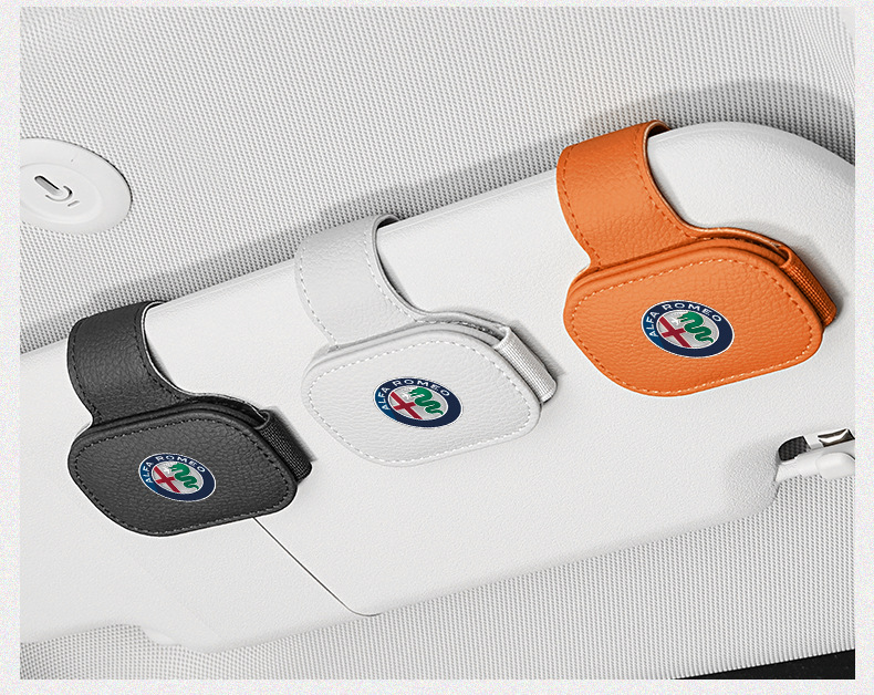 Suitable for Alfa Giulia Juliet/Stelvio Car Glasses Clip Multi-Functional Magnetic Absorption