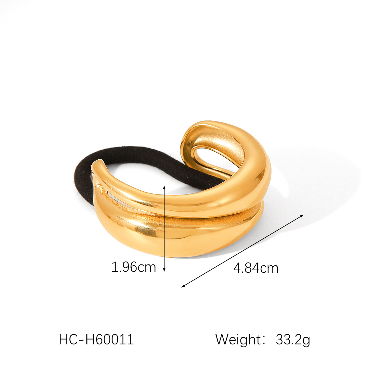 16g Weight Hair Tie Hair Accessories Type 1 Piece Quantity Holiday, Daily, Selfie Occasion Metal Material Heart Shape Pattern 2025 Spring and Summer, 2025 Autumn and Winter, All Seasons Season Women's Gender Plating Design Casual, Elegant, Lady Style Casual Elegant Lady Women's Heart Shape Metal Plating Hair Tie 6