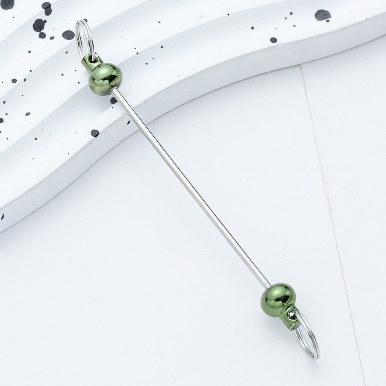 Creativo nuevo DIY con cuentas Polo en stock gradiente color hecho a mano llavero accesorios colgante al por mayor