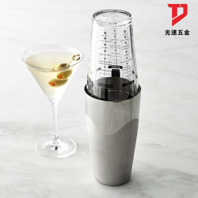 Boston Shaker Acero inoxidable vidrio Shaker fruta té herramienta bar coctelera traje
