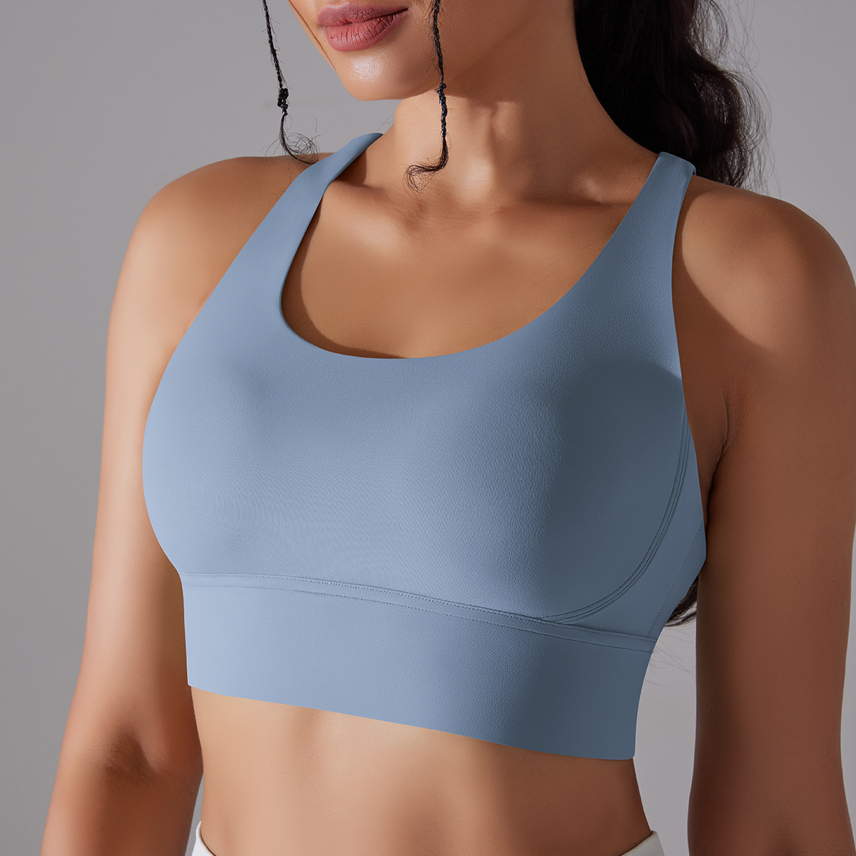 127g Weight Sleeveless Sleeve Length Nylon, Spandex Fabric Type Short Top Length Halter Crisscross Tank Tops Type Fitness, Yoga Occasion U Neck Neckline Solid Color Pattern Sports Style Sports Solid Color Nylon Spandex U Neck Active Tops Halter Crisscross Tank 79