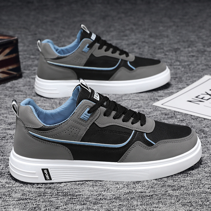 Zapatos de hombre 2024 nuevos zapatos blancos de otoño de moda coreana zapatos de skate juveniles zapatos deportivos casuales de moda hombres